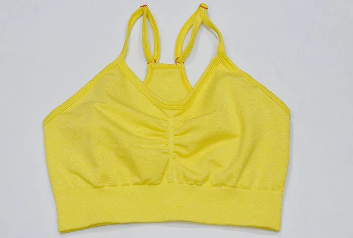 New Seamless Sports Bra And High Waisted Leggings Gym Sets