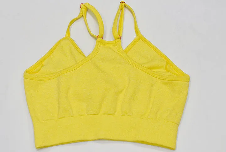 New Seamless Sports Bra And High Waisted Leggings Gym Sets