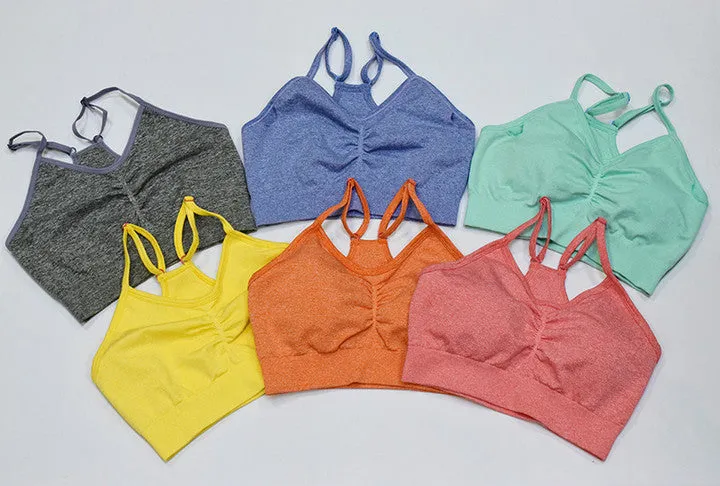 New Seamless Sports Bra And High Waisted Leggings Gym Sets
