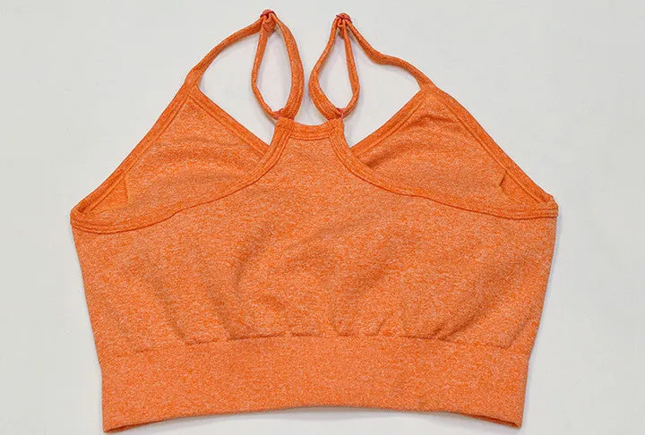 New Seamless Sports Bra And High Waisted Leggings Gym Sets