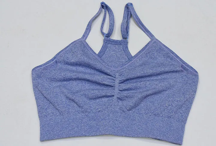 New Seamless Sports Bra And High Waisted Leggings Gym Sets