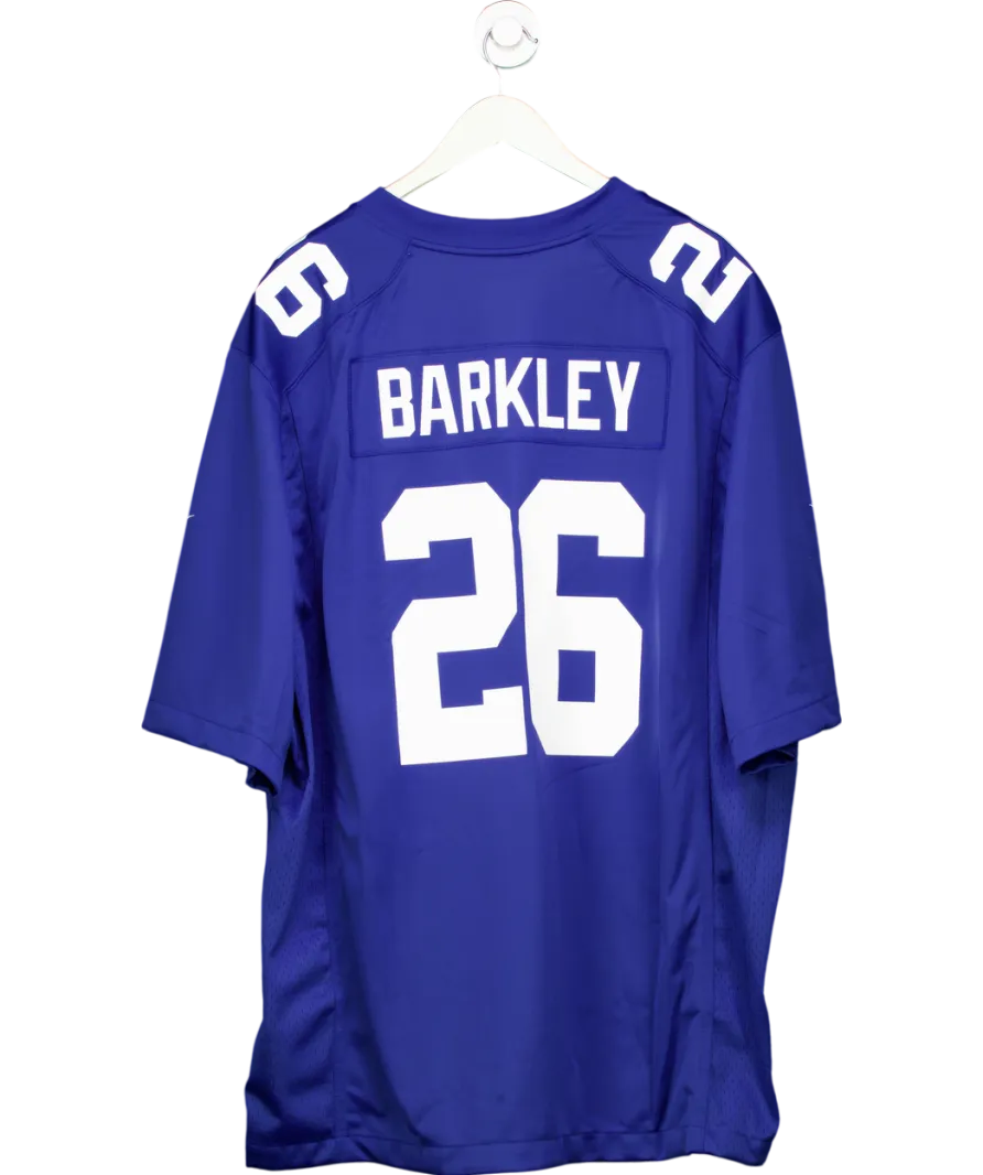 Nike Blue New York Giants Saquon Barkley Home Game Nfl Jersey UK XXL