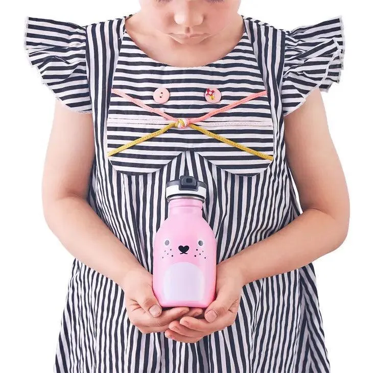 Noodoll Stainless Steel Bottle - Ricecarrot Rabbit - Pink
