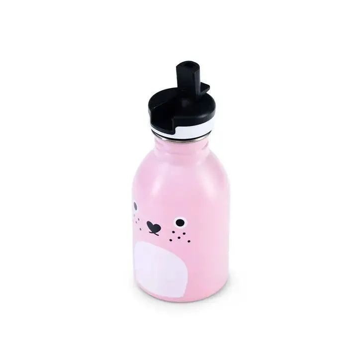 Noodoll Stainless Steel Bottle - Ricecarrot Rabbit - Pink