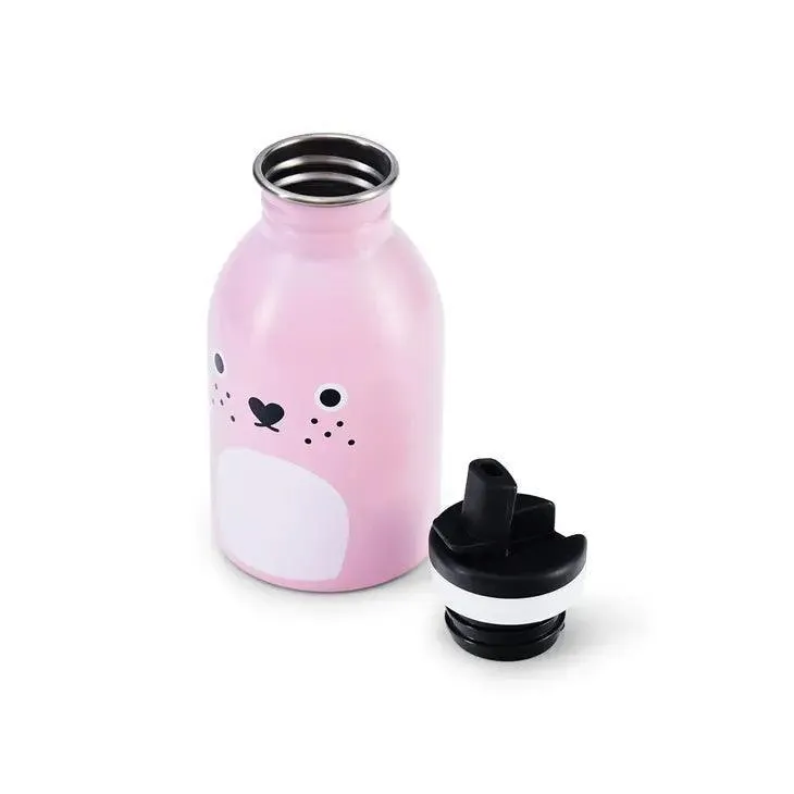 Noodoll Stainless Steel Bottle - Ricecarrot Rabbit - Pink