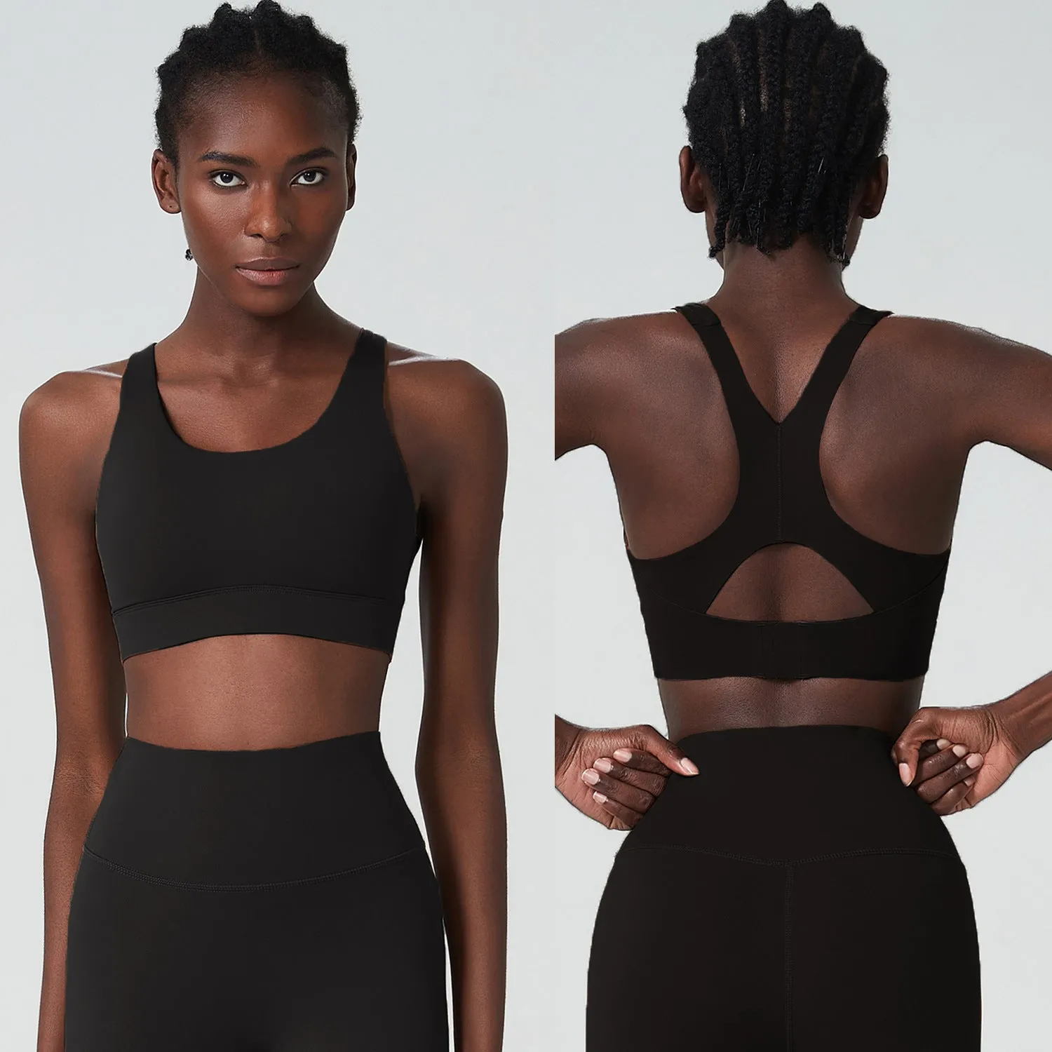 One Piece Bra Yoga Fitness Breathing Cup Sports Bra