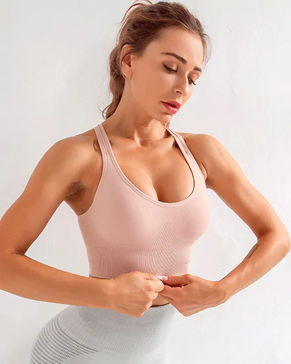 Open Back Adjustable Sports Bras
