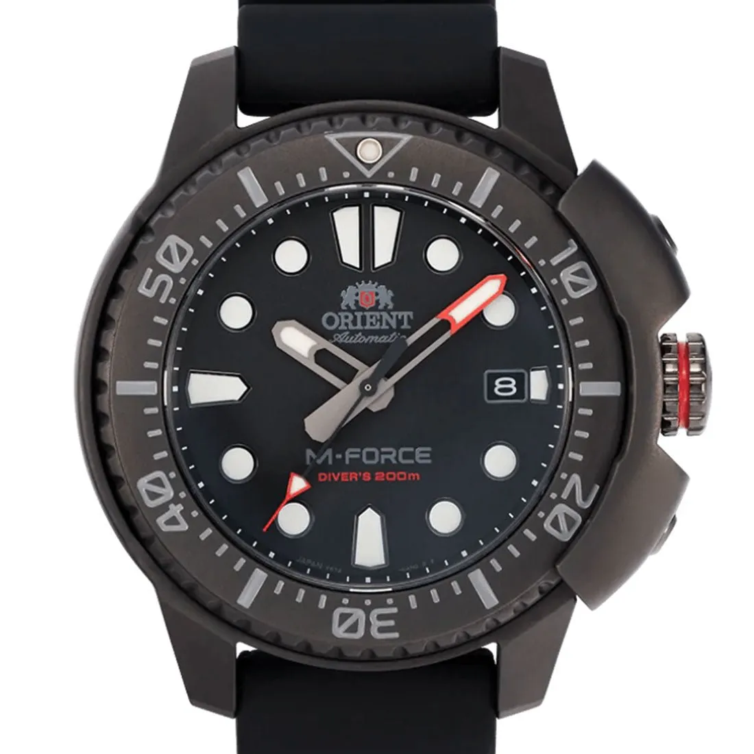 Orient M-Force Black Rubber RA-AC0L03B00B RA-AC0L03B Diving Automatic Watch