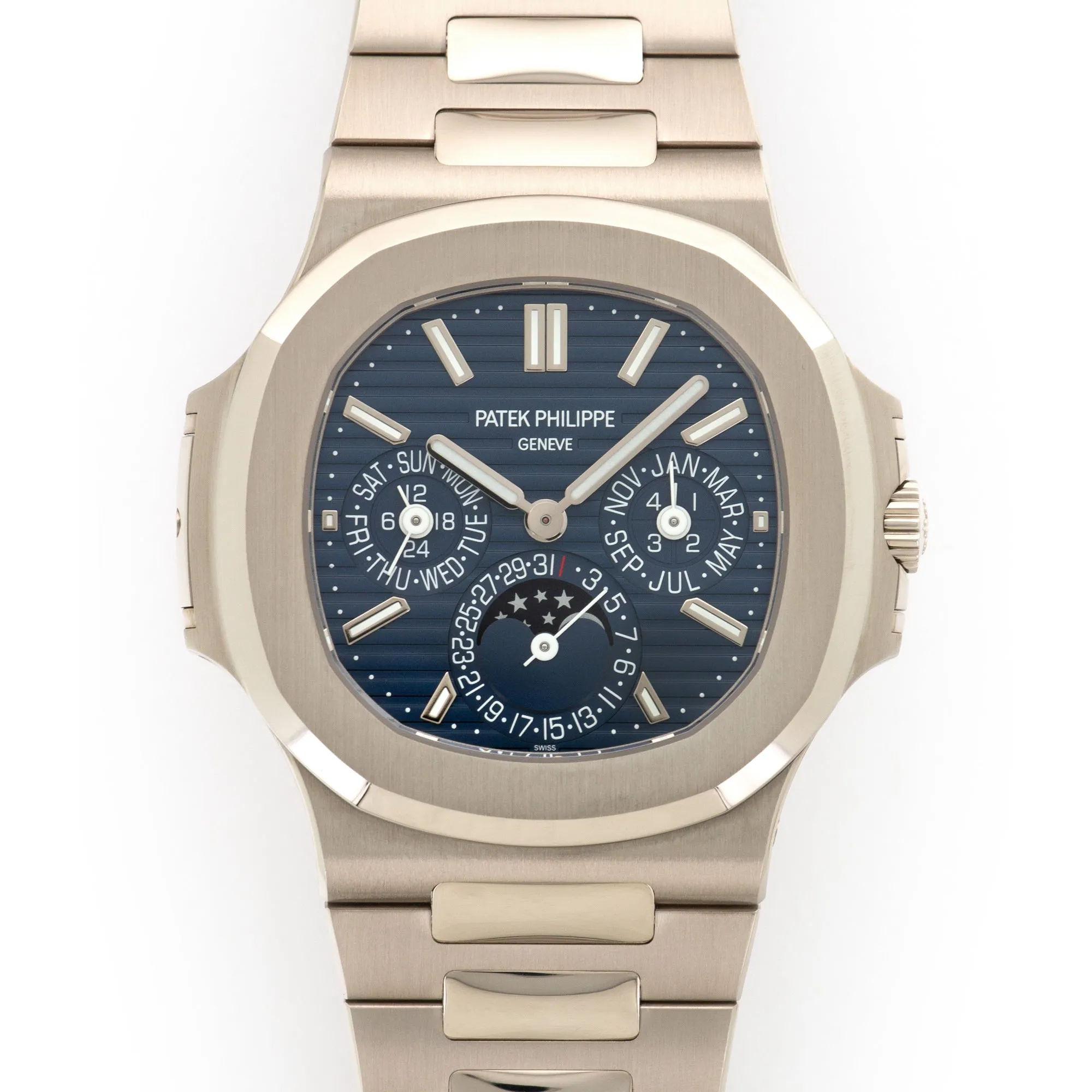 Patek Philippe White Gold Nautilus Perpetual Calendar Watch Ref. 5740