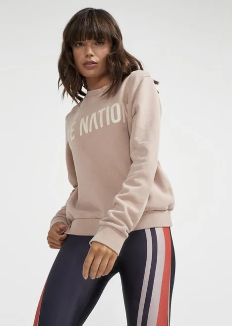 P.E NATION Fortify Sweat Rugby Tan