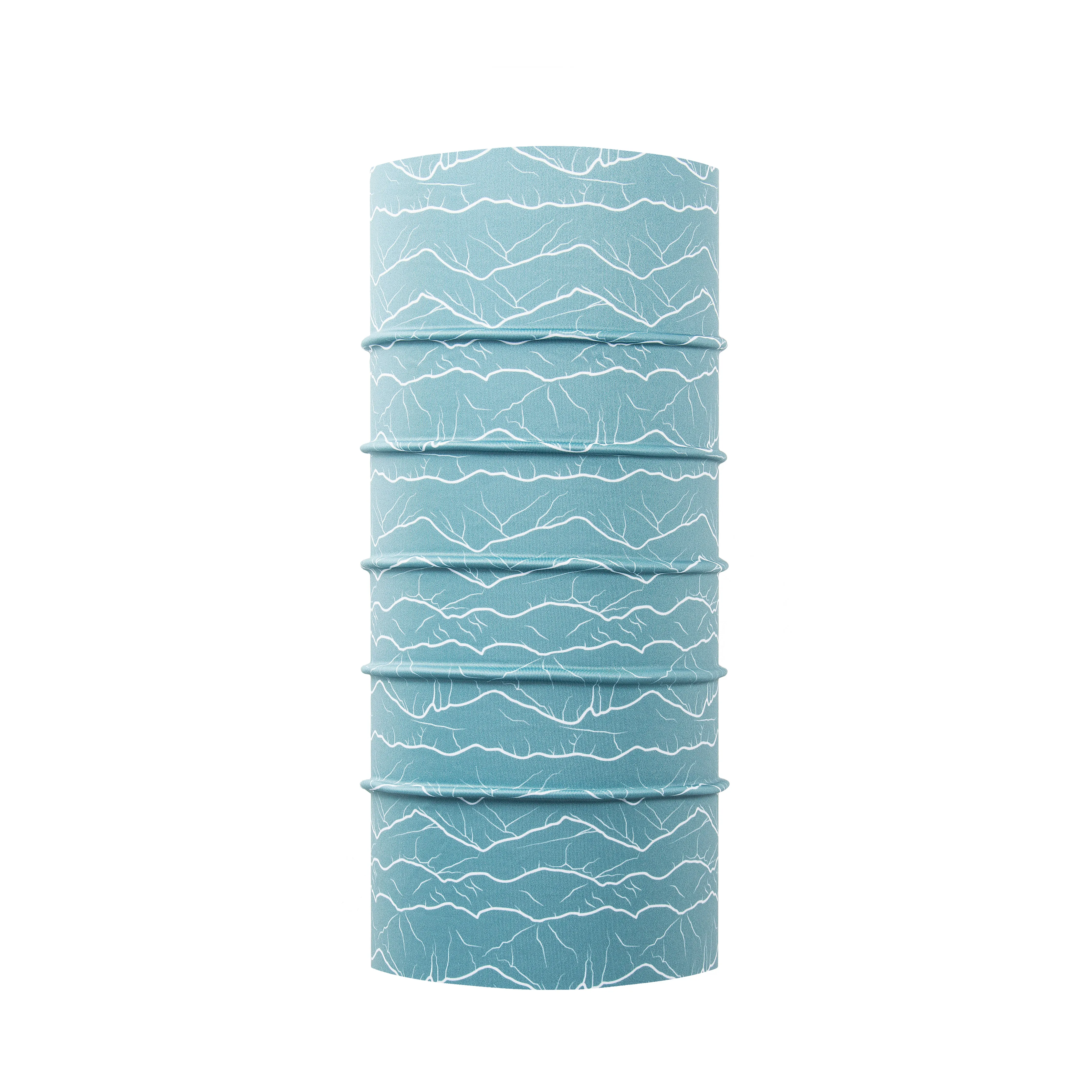 Peaks Sketch Neck Tube - Ice Blue