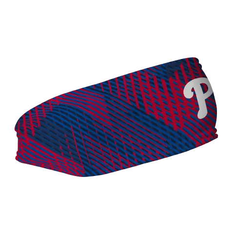 Phillies Fleece Headband: Sport Plaid