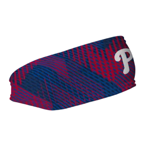 Phillies Fleece Headband: Sport Plaid