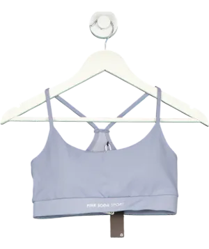 Pink Soda Blue Sport Reign Sports Bra UK 8