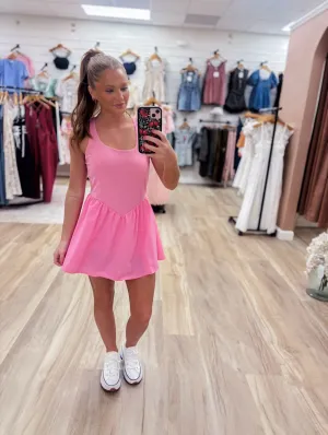 Playful Pink Athletic Dress