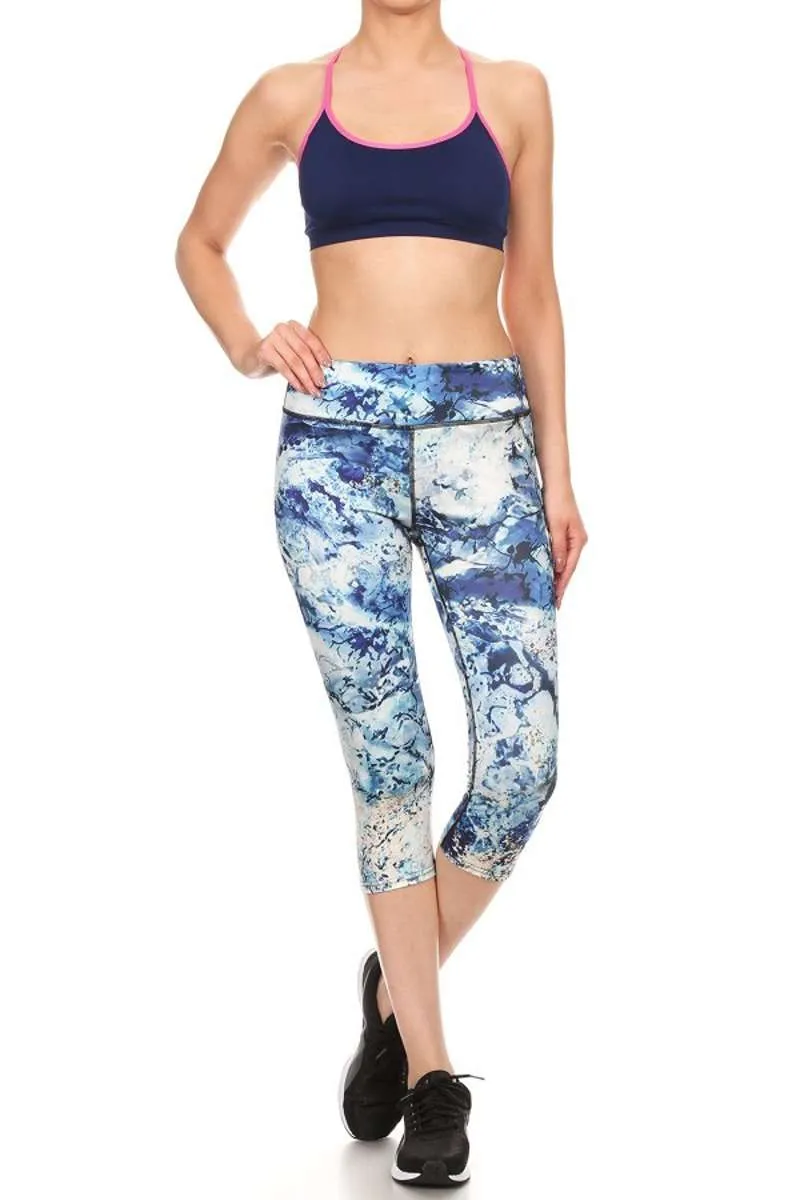 Poised & Perfect - Strappy Racerback Sports Bra Navy