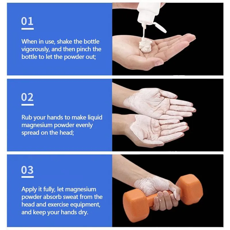 Premium Anti-Slip Liquid Chalk for Fitness, Rock Climbing & Sports - Sweat-Absorbent Magnesium Powder for Enhanced Grip, Friction Control & Non-Slip Performance