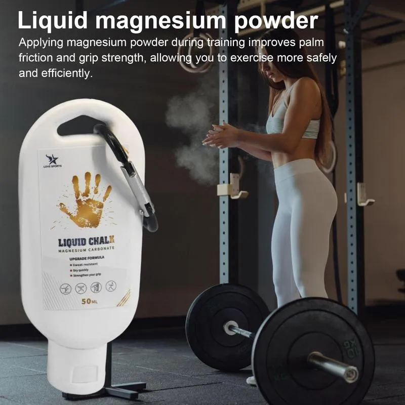 Premium Anti-Slip Liquid Chalk for Fitness, Rock Climbing & Sports - Sweat-Absorbent Magnesium Powder for Enhanced Grip, Friction Control & Non-Slip Performance