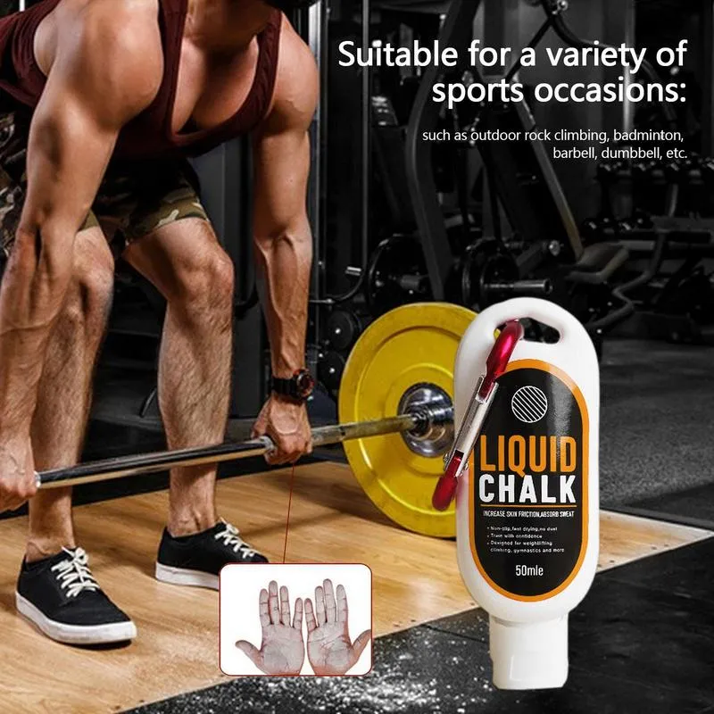 Premium Anti-Slip Liquid Chalk for Fitness, Rock Climbing & Sports - Sweat-Absorbent Magnesium Powder for Enhanced Grip, Friction Control & Non-Slip Performance