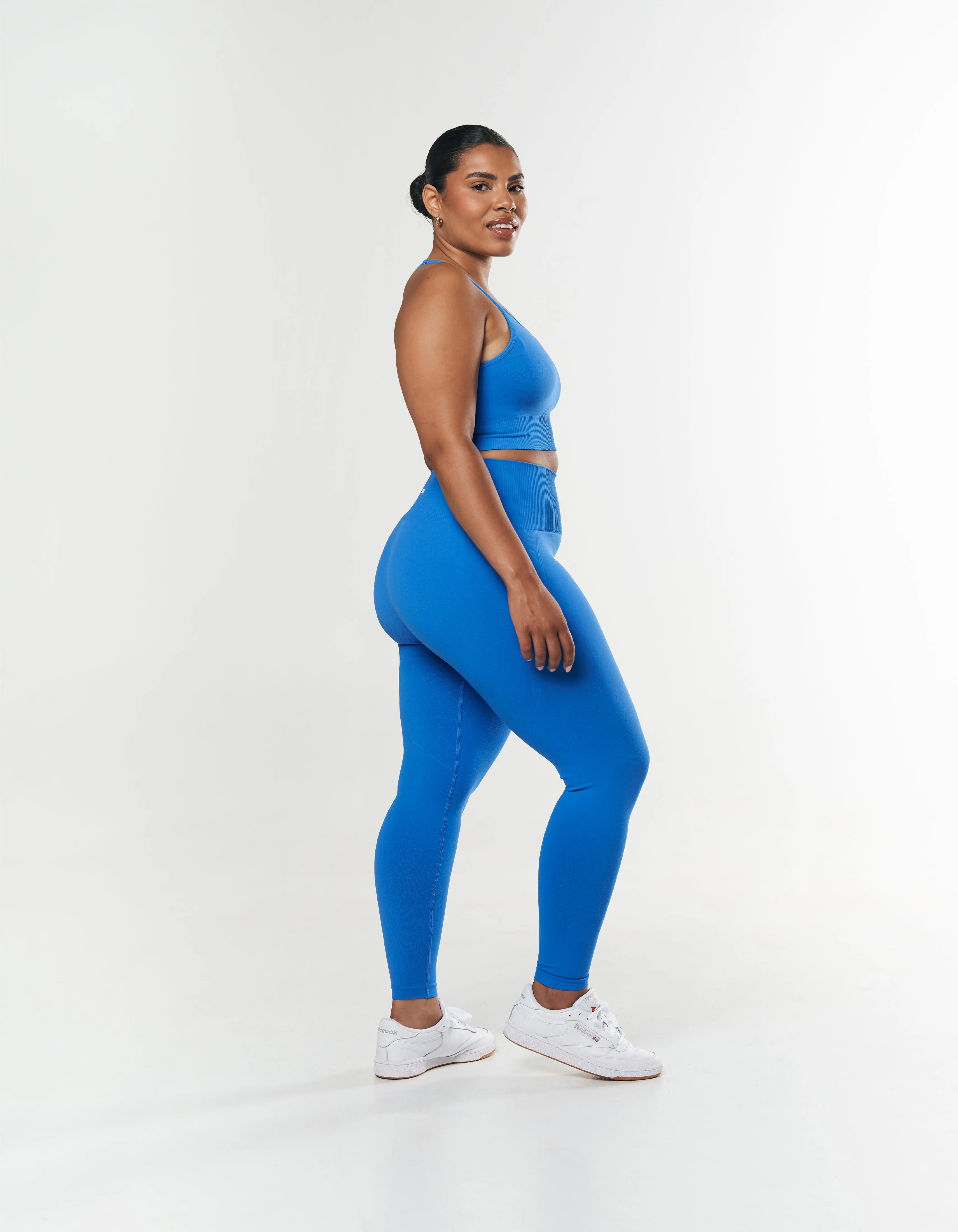 Premium Seamless Tights - Blue