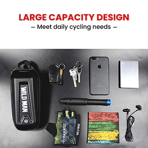 Proberos ® Mountain Top Tube Bike Frame Waterproof Bag, Black, Eva
