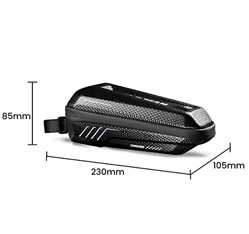 Proberos ® Mountain Top Tube Bike Frame Waterproof Bag, Black, Eva