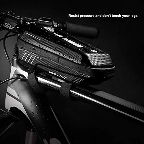Proberos ® Mountain Top Tube Bike Frame Waterproof Bag, Black, Eva
