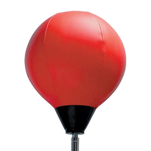 Protocol Punching Bag with Stand - for Adults & Kids - Punching Bag with Stand Plus Boxing Gloves - Adjustable Height Stand - Standard Punching Bag, Red
