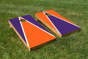 Purple White and Orange