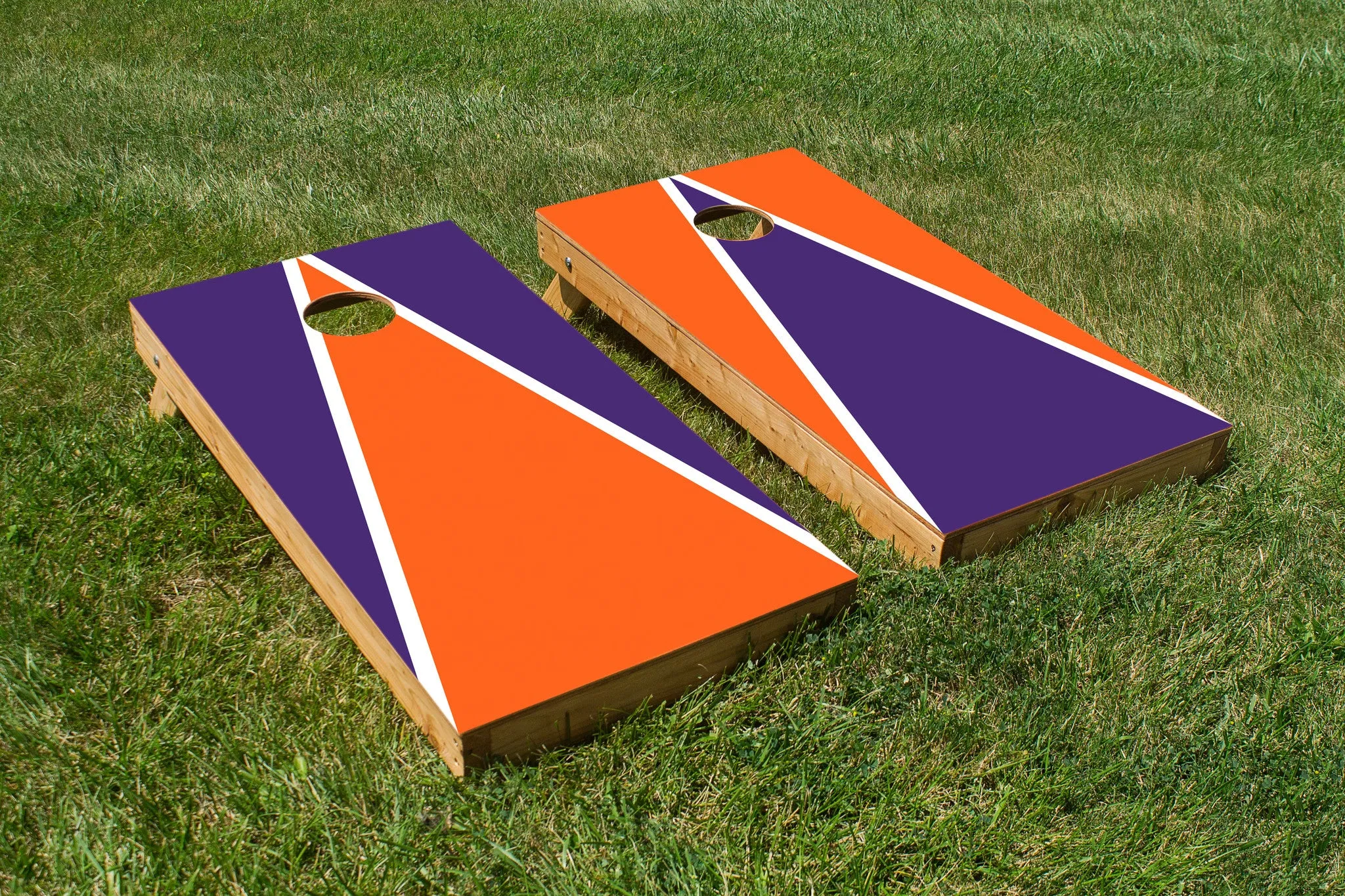 Purple White and Orange