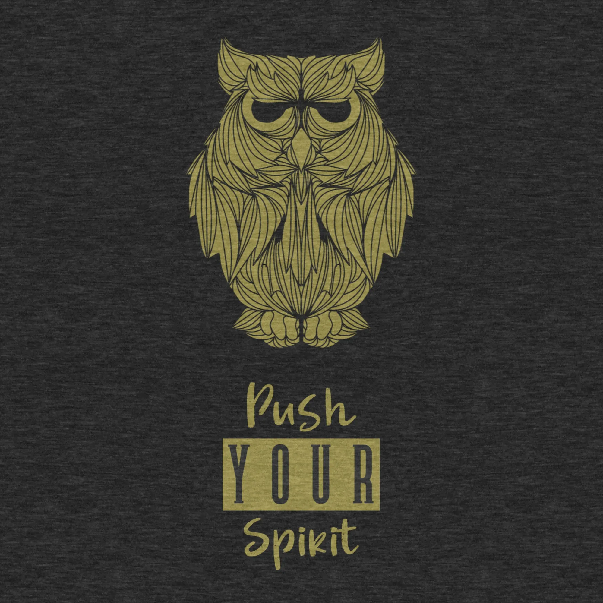 Push Your Spirit - Women's Triblend Racerback Tank
