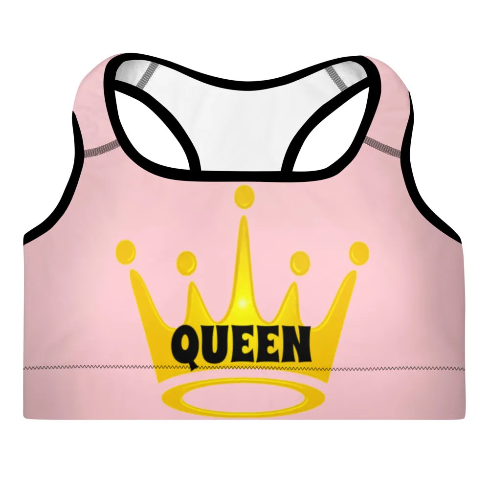 Queen Padded Sports Bra