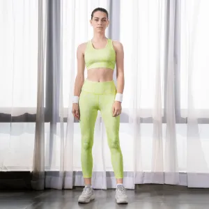 Quick-Dry Printed Sports Bra & High Waist Legging Set
