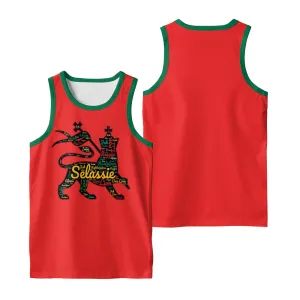 Rasta Tank Tops - Lion of Judah Red