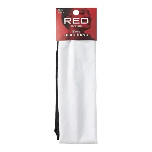 Red by Kiss 2 Pcs Headbands – Comfortable, Stretch-Fit Hairbands (HEB37)