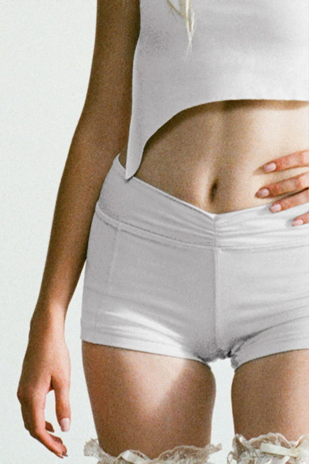Rehearsal Mini Low Waist Short - Icy Gray