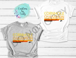 Retro cornhole champion T-SHIRT