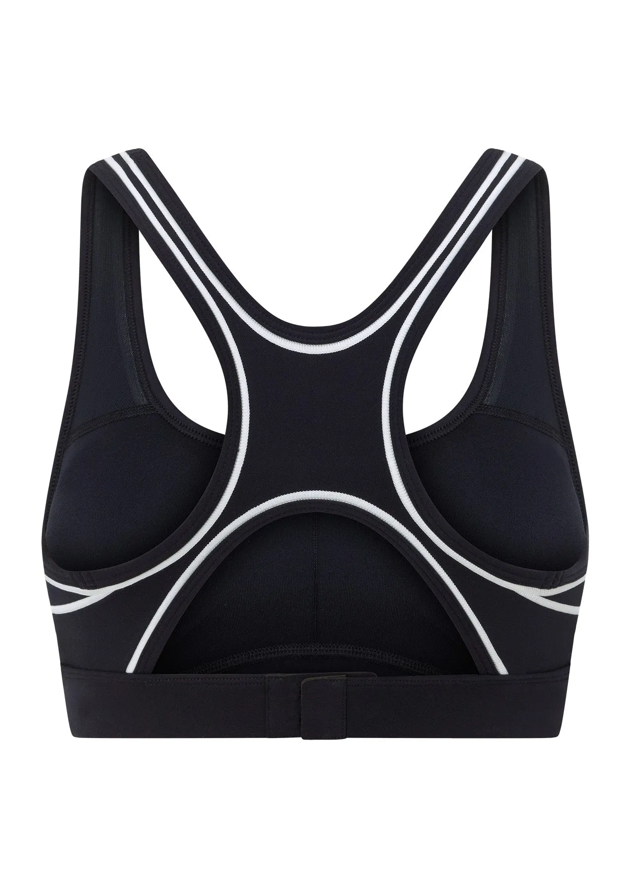 Retro Track High Support Sports Bra | Midnight Blue