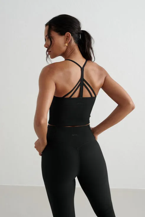 Ribbed Performance Bralette | Black