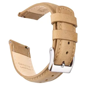 Ritche Classic Khaki Leather Watch Bands