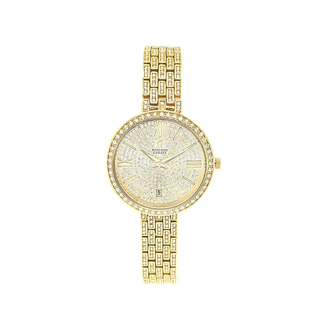 Roberto Carati Crystal Belle Gold Watch M9611-V2