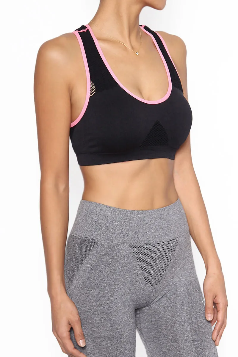 Rubin Mesh Racerback Sports Bra Top