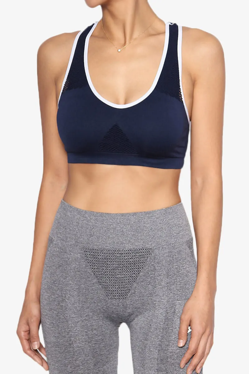 Rubin Mesh Racerback Sports Bra Top