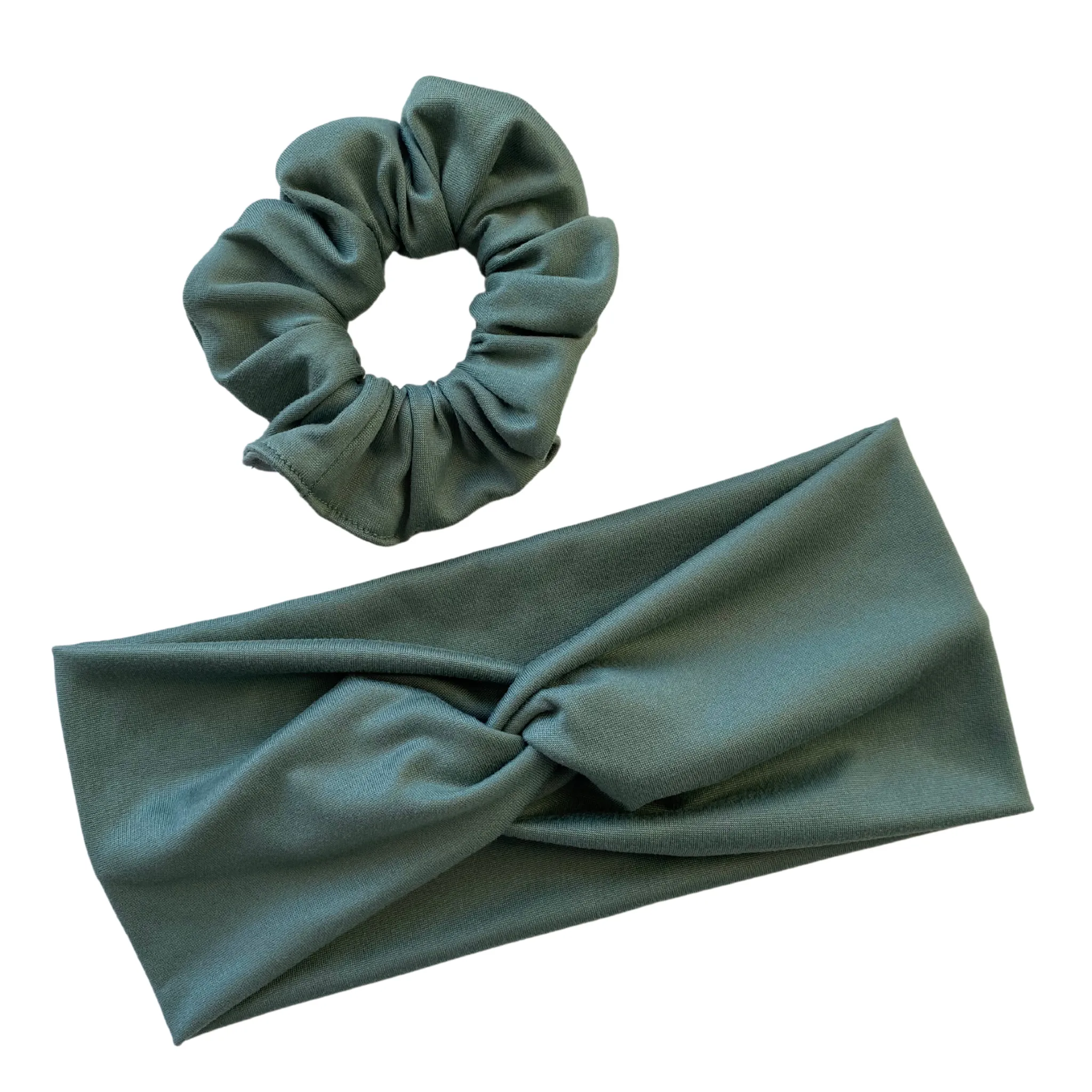 Sage Green Matte Scrunchie