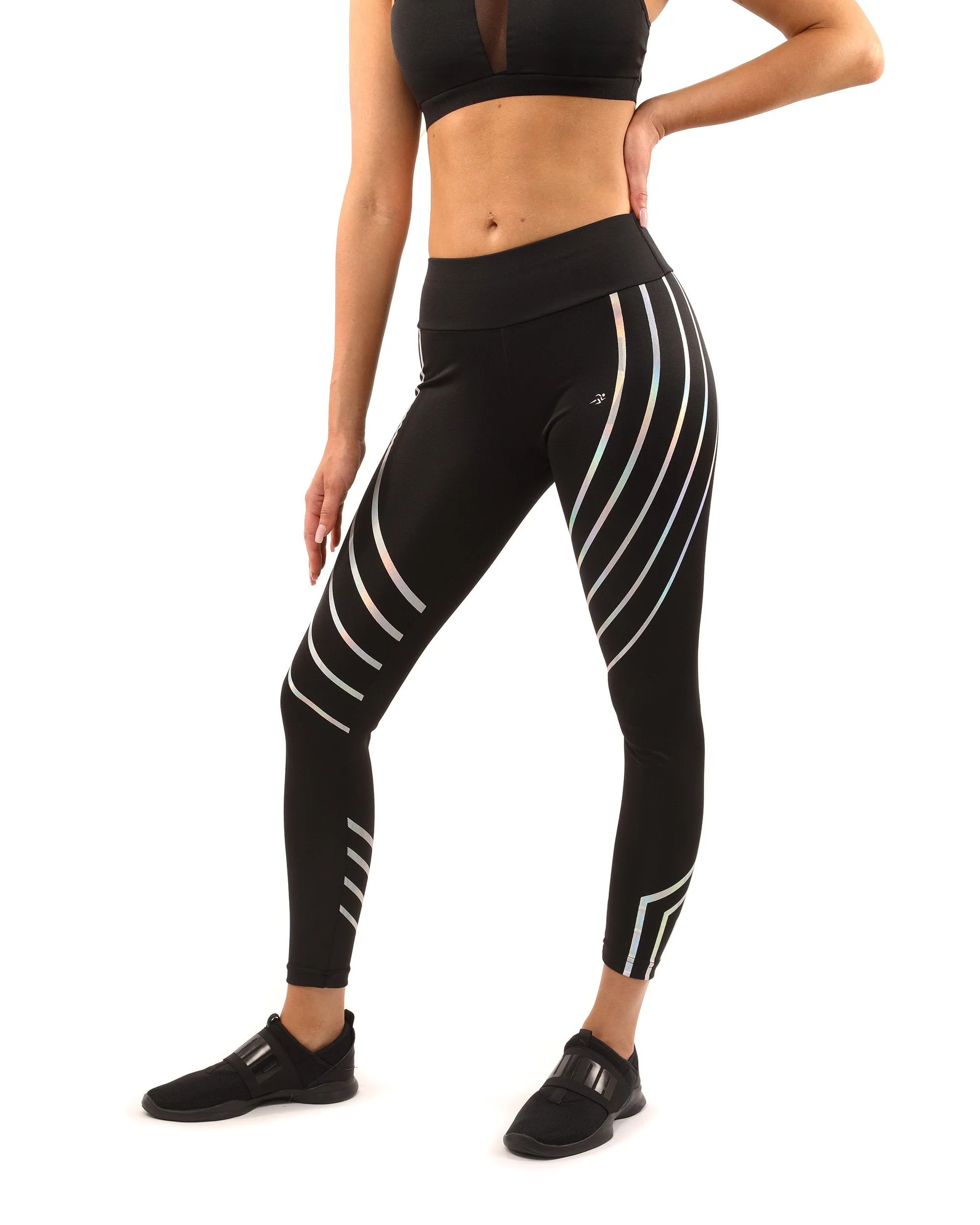 Savoy Active Laguna Set - Stylish Black Leggings and Sports Bra with Sculpted Compression Fit