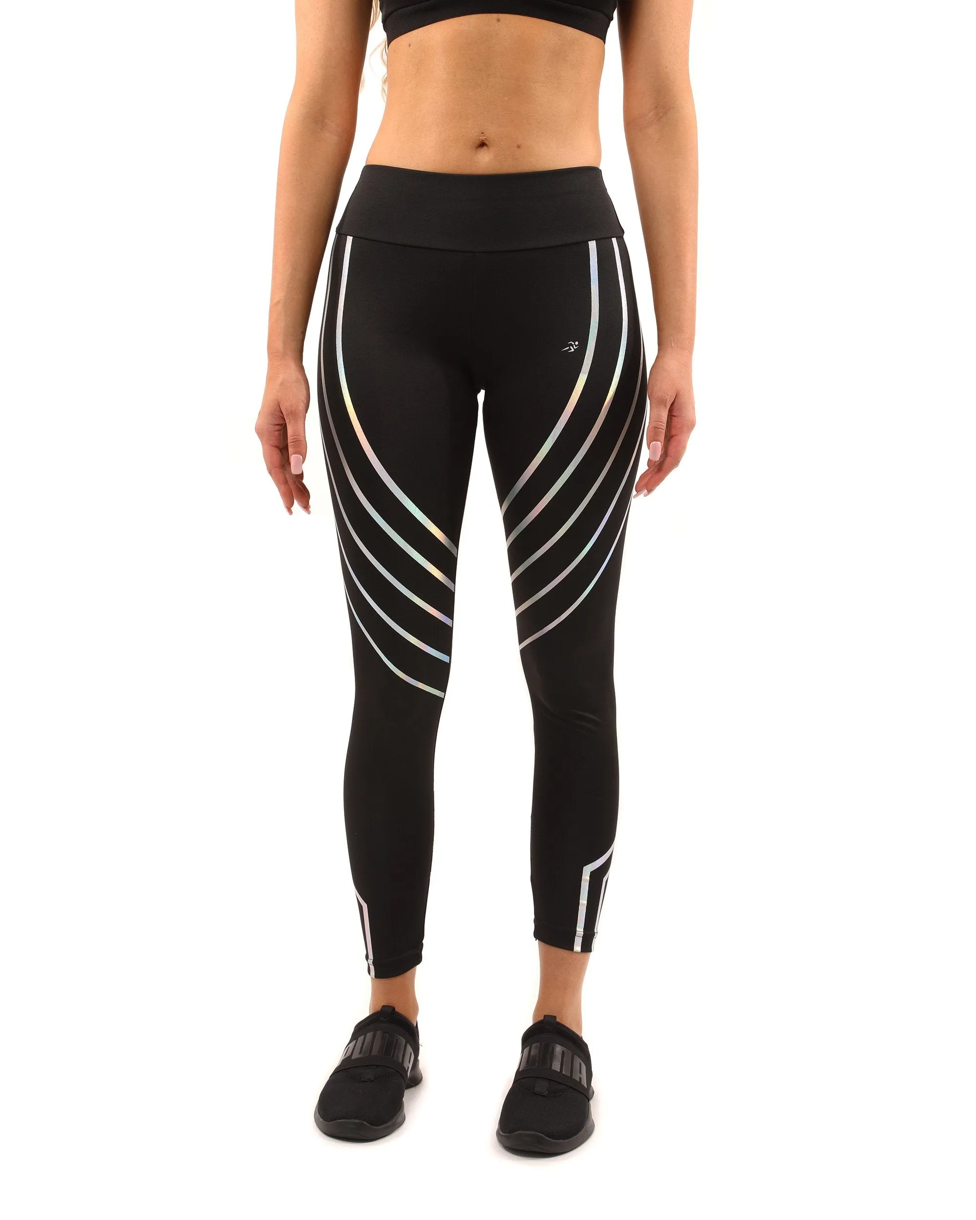 Savoy Active Laguna Set - Stylish Black Leggings and Sports Bra with Sculpted Compression Fit