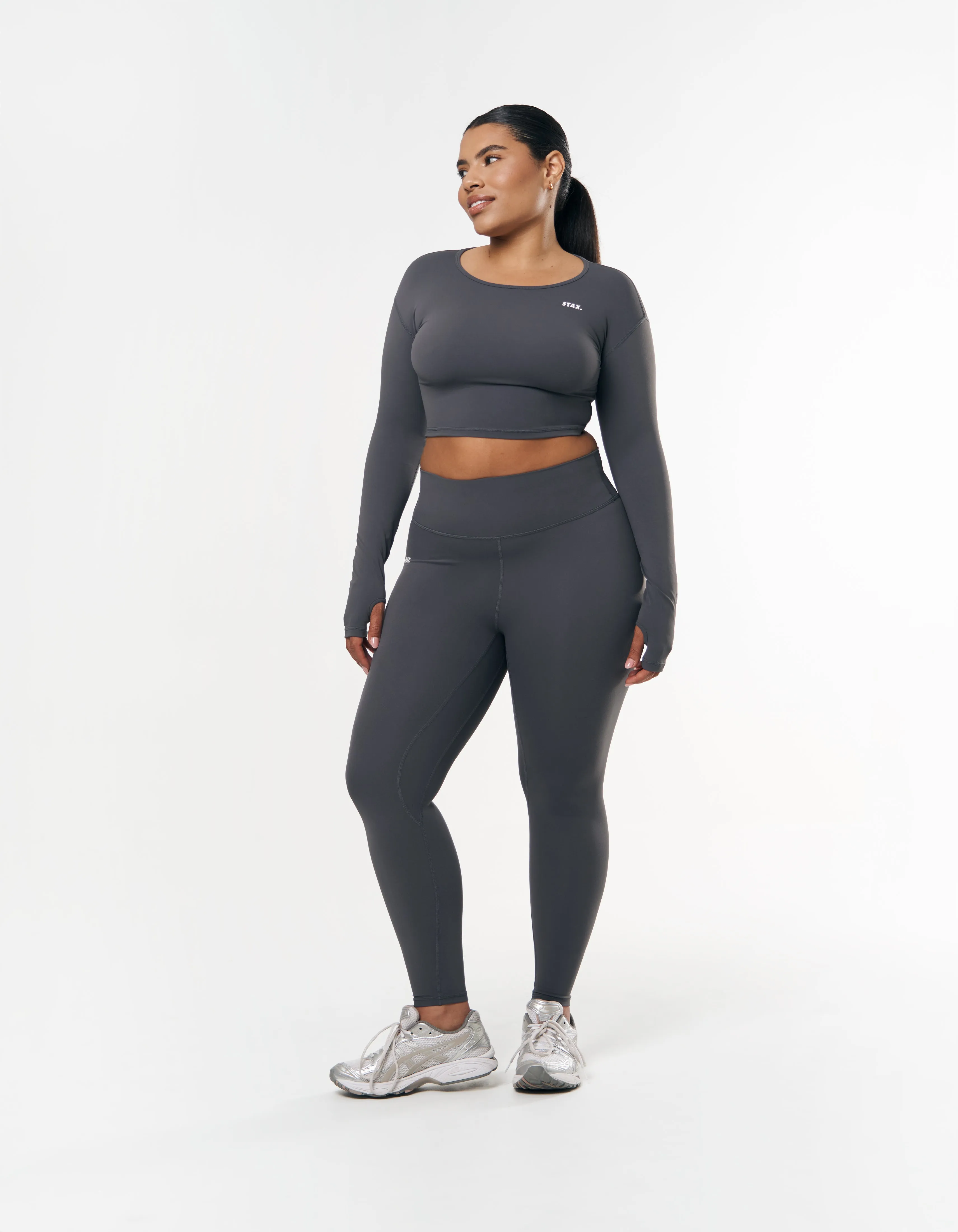 Scoop Long Sleeve NANDEX ™ - Charcoal Grey