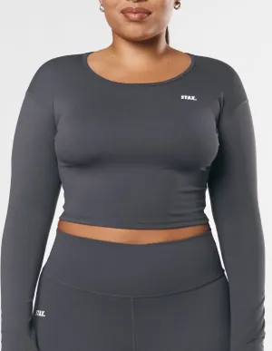 Scoop Long Sleeve NANDEX ™ - Charcoal Grey