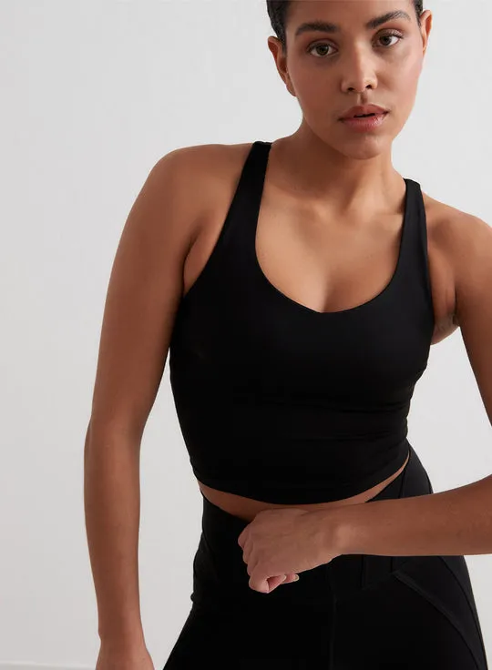 Sculpting Strappy Bralette | Black
