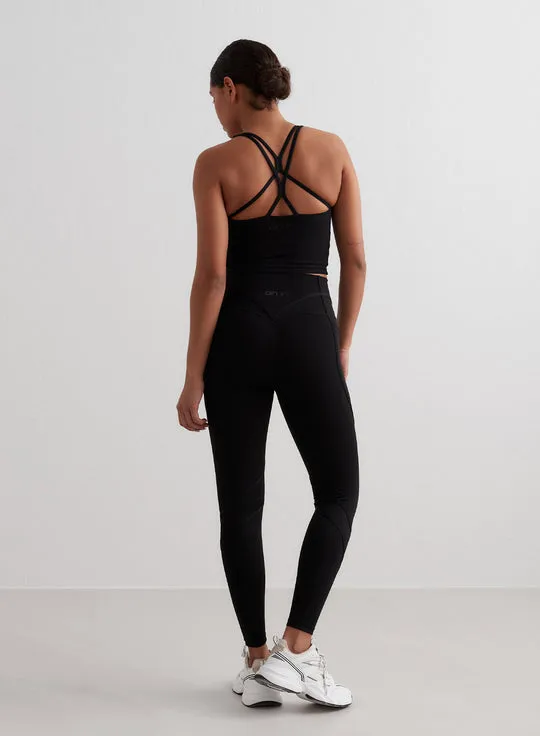 Sculpting Strappy Bralette | Black